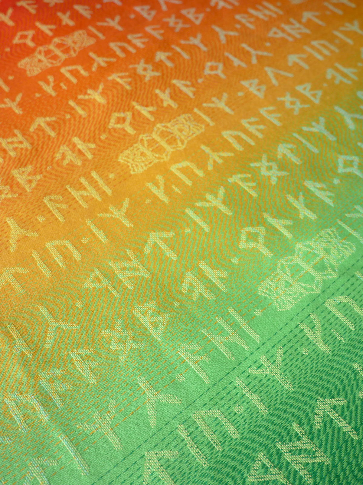 Gradient pattern with text on a colorful background