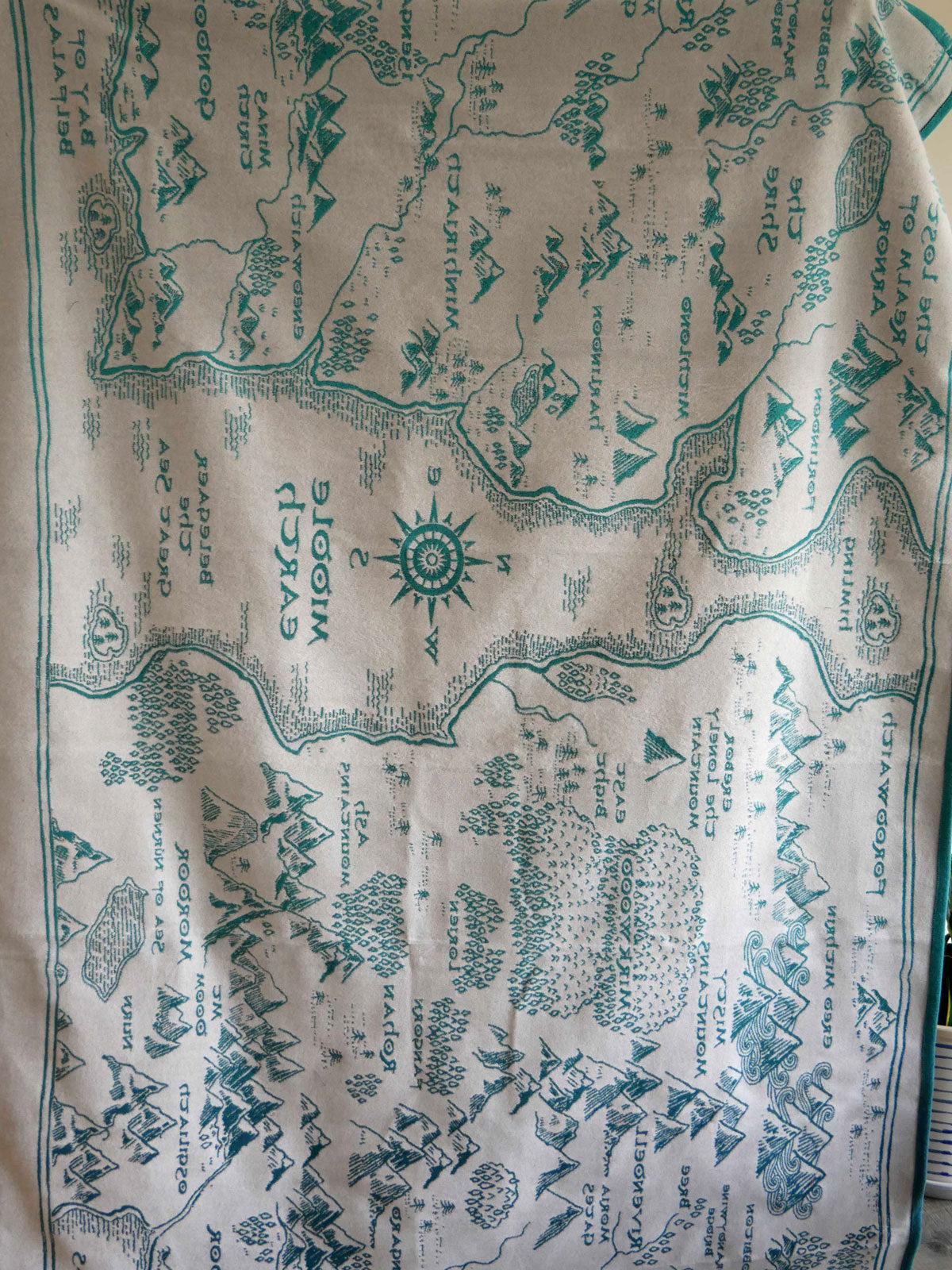 Realm of Middle-earth Moonlit Brushed Cotton Throw
