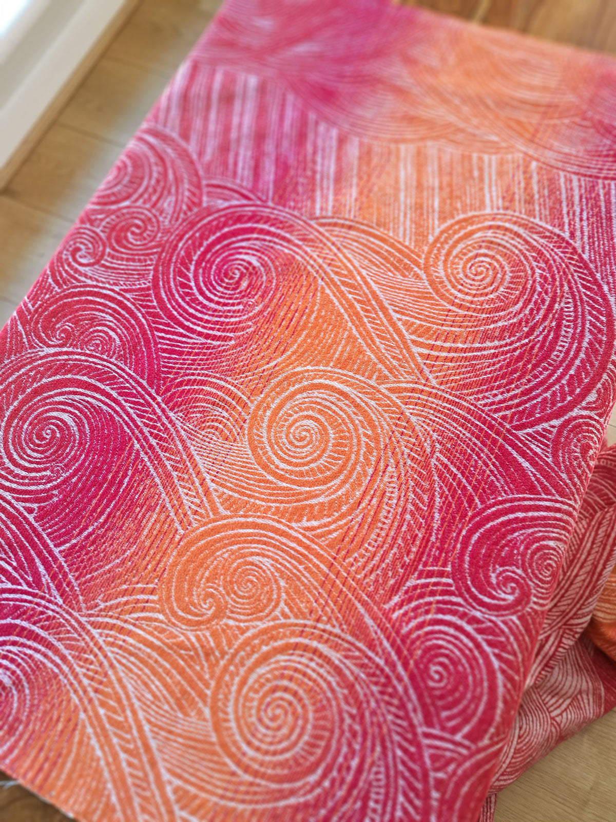 Sea Salt Ayre Baby Wrap Carrier fabric.
